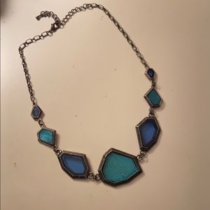 Blue gemstone necklace